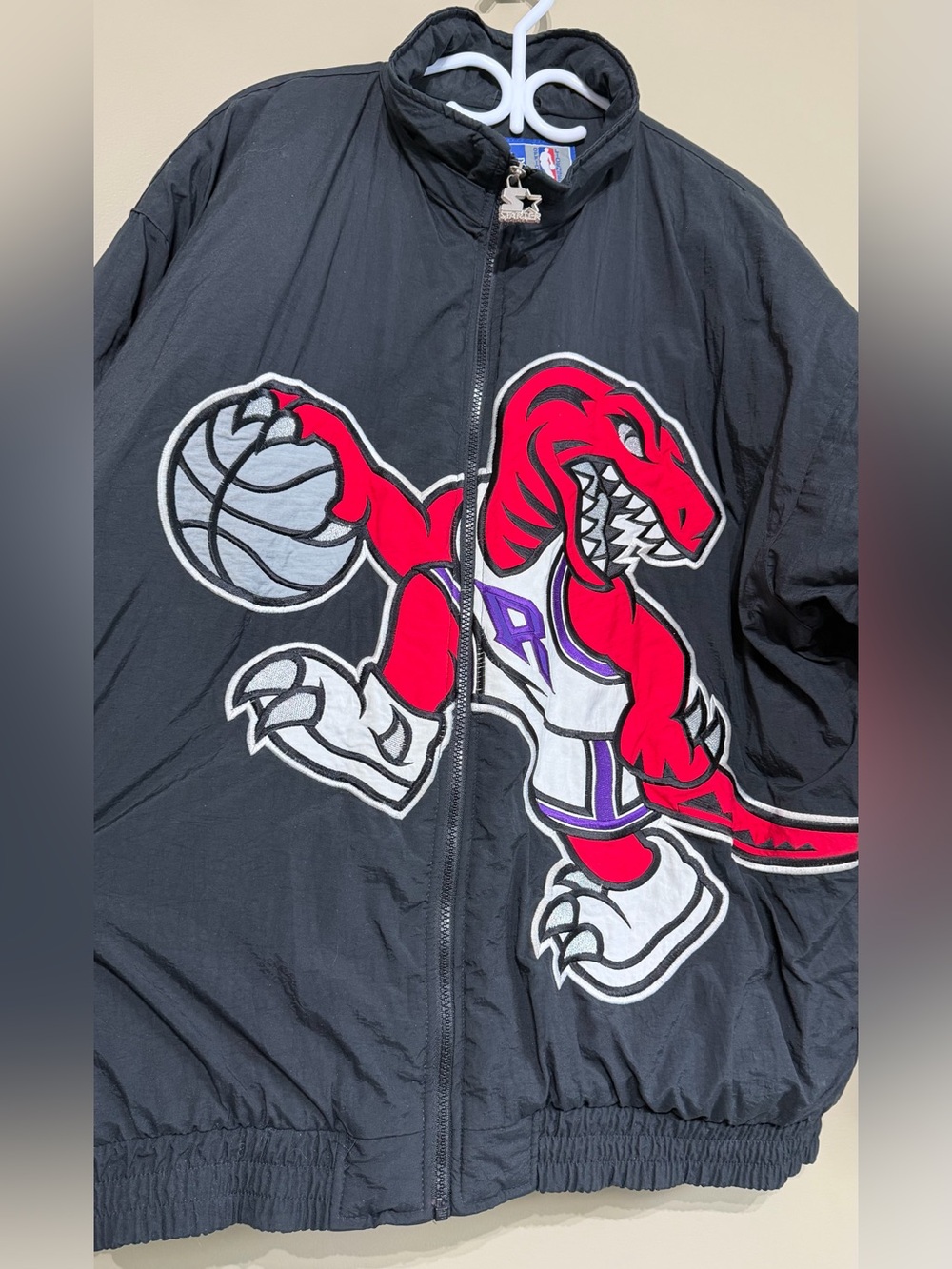 Vintage 1994 Starter Toronto Raptors Big Logo Jacket NBA Korea Made Rare - Picture 3 of 15